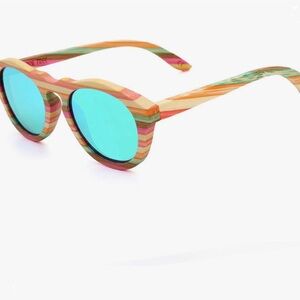 Polarized Handcraft Bamboo Sunglasses Wayfarer Vintage Shades For Men and Women